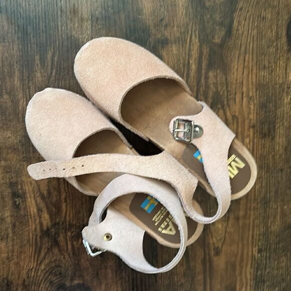 Free People MIA Abby Suede Clogs Size 36 in blush pink - Picture 11 of 11